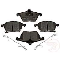 MGD819MH Premium R-Line Series Semi-Metallic Brake Pads With Layered Shims and Hardware