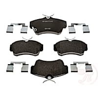 MGD841MH Premium R-Line Series Semi-Metallic Brake Pads With Layered Shims and Hardware