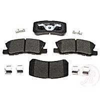 MGD868CH Premium R-Line Series Ceramic Brake Pads With Layered Shims and Hardware
