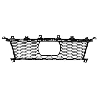 Front, Center Bumper Grille, Black CAPA Certified