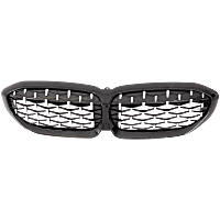 Grille Chrome Shell w/ Textured Black Insert