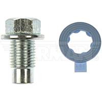 090-049CD AutoGrade Series Oil Drain Plug - Silver, Carbon Steel, Pilot point, Direct Fit, Sold Individually