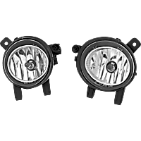 Driver and Passenger Side Halogen Fog Light, with Bulbs