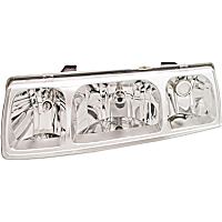 1591045 Driver Side Halogen Headlight, With bulb(s), OE Replacement