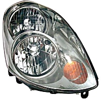 1592016 Passenger Side Headlight, With bulb(s), Halogen, Sedan
