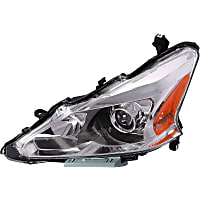 1592503 Driver Side Headlight, Halogen, Sedan