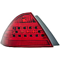 1611162 Driver Side Halogen Tail Light, Without bulb(s)