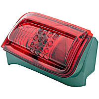 1611260 Driver Side Halogen Tail Light, Without bulb(s), Red Lens