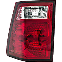 1611274 Driver Side Halogen Tail Light, With bulb(s), Clear & Red Lens