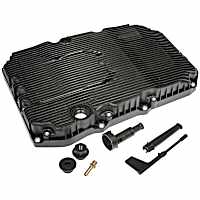 265-887 OE Solutions Series Transmission Pan - Black, Plastic, Stock Depth, Sold individually