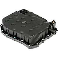 265-929 Transmission Pan - Black, Plastic, Stock Depth, Direct Fit, Sold individually