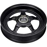 300-143 OE Solutions Series Power Steering Pump Pulley - Black, Steel, Serpentine, Direct Fit, Sold individually