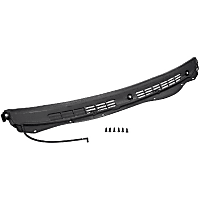 30904 Help Series Wiper Cowl - Black, Plastic, Rubber and Mesh, Direct Fit, Sold individually