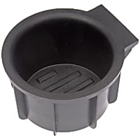 41015 Cup Holder - Black, Rubber, Direct Fit, Sold individually
