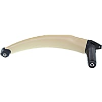 Door Pull Strap - Front or Rear, Passenger Side, Beige, Plastic