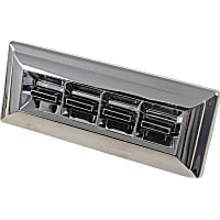 49243 Front, Driver Side Help Series Window Switch Chrome