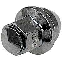 611-583 AutoGrade Series Conical Lug Nut - Chrome, Steel, Bulge Seat Acorn, M12-1.50 Direct Fit, Set of 10