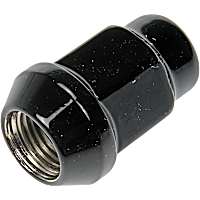 711-205A AutoGrade Series Conical Lug Nut - Black, Steel, Bulge Seat Acorn, 1/2-20 in. Direct Fit, Set of 4