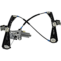 741-876 Front, Driver Side Power Window Regulator, With Motor