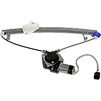 751-345 Front, Driver Side Power Window Regulator, With Motor