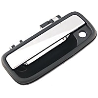 Eynpire 8059 Exterior Outside Outer Front Left Driver Side Door Handle Black Housing with Chrome Lever For 95-04 Toyota Tacoma 
