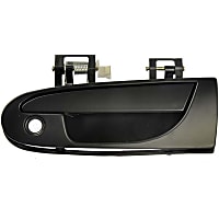 77493 Front, Driver Side Exterior Door Handle, Smooth Black