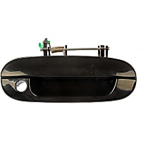 80268 Front, Passenger Side Exterior Door Handle, Smooth Black