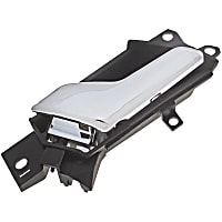 82655 Front or Rear, Driver Side Chrome Interior Door Handle, With door lock button, Help Series