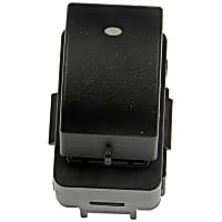 901-092 Front, Passenger Side OE Solutions Series Window Switch Black 1 Button