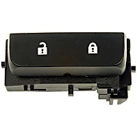 901-119 Front, Driver Side Door Lock Switch Black