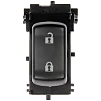 901-136 Front, Driver or Passenger Side Door Lock Switch Black