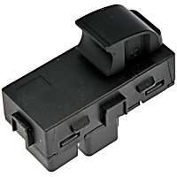 901-163 Rear, Driver or Passenger Side Window Switch, Black, 1 Button, without Backlighting and Graphics