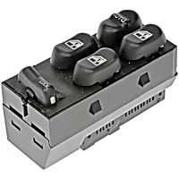 901-176 Front, Driver Side OE Solutions Series Window Switch Gray 4 Buttons