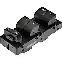901-204 Front, Driver Side OE Solutions Series Window Switch Black 5 Buttons