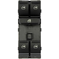 901-503 Front, Driver Side OE Solutions Series Window Switch Black 5 Buttons