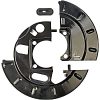 924-213 Rear Brake Dust Shields Black, Steel, OE Solutions Series