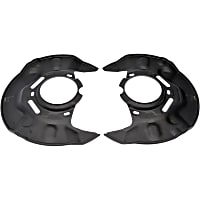 924-372 Front Brake Dust Shields Black, Steel, OE Solutions Series