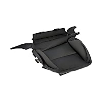 926-868 Front, Driver Side Cushion Seat Cover, Black, Made of Fabric, Plain Design, Bucket OE Solutions Series