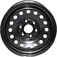 939-186 Steel Black Wheel, 17 in. X 7.75 in., 6 x 5.5 in. Bolt Pattern