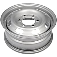 939-204 Steel Silver Wheel, 15 in. X 6 in., 6 x 5.5 in. Bolt Pattern