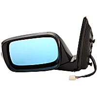 955-1102 Driver Side Mirror, Power Adjust, Heated, Power Folding, Black, In-housing Signal Light, With Memory, No Auto-Dimming