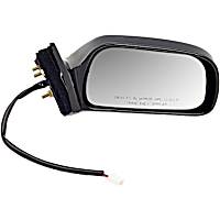Passenger Side Mirror, Built In U.S.A., Power Adjust, Non-Heated, Black, Non-Folding, No Signal Light, No Blind Spot Feature, No Memory, No Puddle Light, No Auto-Dimming