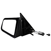 955-127 Driver Side Mirror, Manual Adjust, Non-Heated, Non-Folding, Black, No Signal Light, No Memory, No Puddle Light, No Auto-Dimming, No Blind Spot Feature