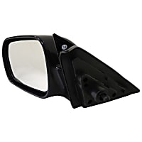 955-134 Sedan Driver Side Mirror, Manual Adjust, Non-Heated, Non-Folding, Black, No Signal Light, No Memory, No Puddle Light, No Auto-Dimming, No Blind Spot Feature