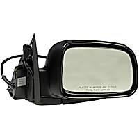 955-1491 Passenger Side Mirror, Power, Non-Heated, Power Folding, Black, No Signal Light, No Memory, No Puddle Light, No Auto-Dimming, No Blind Spot Feature