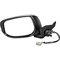 955-1598 Driver Side Mirror, Power, Non-Heated, Power Folding, Black, No Signal Light, No Memory, No Puddle Light, No Auto-Dimming, No Blind Spot Feature