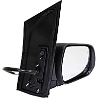 955-2364 Passenger Side Mirror, Power, Heated, Non-Folding, Black, No Signal Light, No Memory, No Puddle Light, No Auto-Dimming, No Blind Spot Feature