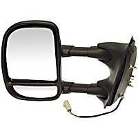 955-363 Driver Side Mirror, Power Adjust, Non-Heated, Manual Folding, Black, No Signal Light, No Memory, No Puddle Light, No Auto-Dimming, No Blind Spot Feature