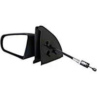 955-397 Driver Side Mirror, Manual Adjust, Non-Heated, Non-Folding, Black, No Signal Light, No Memory, No Puddle Light, No Auto-Dimming, No Blind Spot Feature