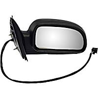955-506 Passenger Side Mirror, Power Adjust, Heated, Manual Folding, Black, No Signal Light, No Memory, No Puddle Light, No Auto-Dimming, No Blind Spot Feature
